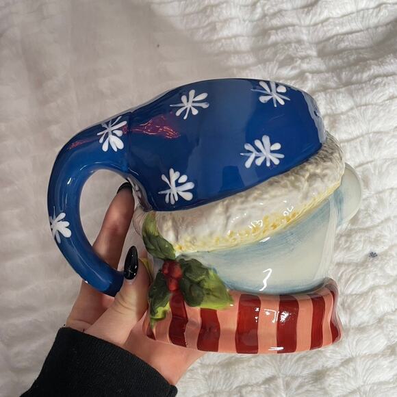 CERTIFIED INTERNATIONAL Susan Winget Polar Bear Shaped Christmas Holiday Mug - Picture 2 of 3